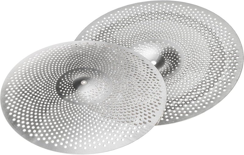 Youeon 5 Piece Low Volume Cymbal Pack Includes 14"Hi Hat + 16"Crash + 18"Crash + 20"Ride, Durable Stainless Steel, Practice Cymbals for Quiet Drumming Session - Image 3